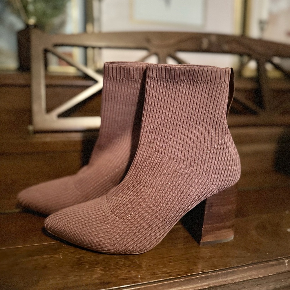 Steven By Steve Madden Ribbed Ankle Booties